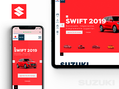 Suzuki Website draft cars mobile suzuki user interface uxdesign