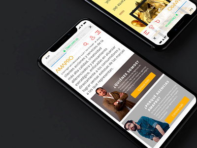 Amapro landing landingpage mobile ui user experience user interface ux website