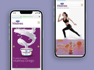 Vitalinea mobile website design food food services interface landing page mobile ui user experience ux