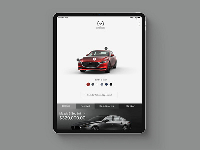 Mazda Retailer App app cars design ios mazda showroom ui user experience user interface ux