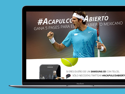 Abierto Mexicano de tenis game Website acapulco design federer games interfaz sports tennis ui ux website