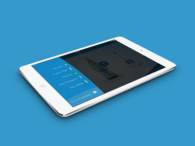 Drinks iPad App Menu app design drinks ecommerce ios menu tablet ui ux water