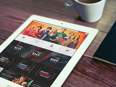 Dish Website proposal bigbang design enterteinment grid spiderman television tv ui ux website