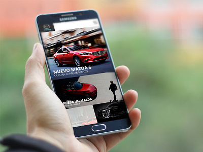 Mazda Local Website automobile cars design hand home mazda mexico mobile responsive smartphone ui ux