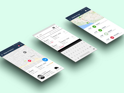 Delivery trip app app design ios ui ux