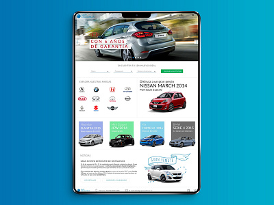 Car Dealer Website autos cars dealer landing sketch ui ux web website