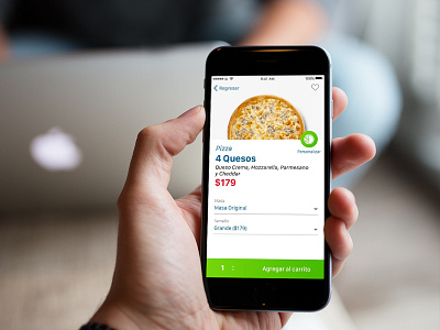 Pizza App app configurator design designux ios iphone pizza ui