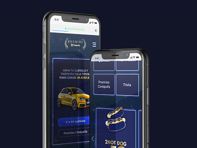 Premios Cinépolis cine cinema cinepolis ios mobile responsive ui ux website