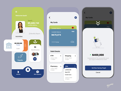 Banking App - UI Design banking branding ui design uiux