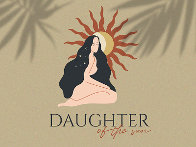 Daughter of the sun - logo branding design gaya graphic graphic design icon illustration logo marialetta typography vector