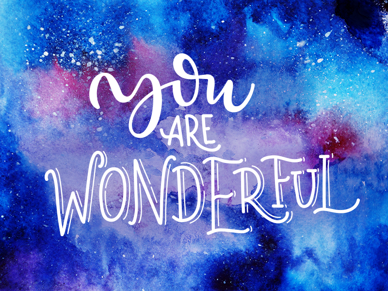 You are wonderful by Maria Letta 🦄 on Dribbble