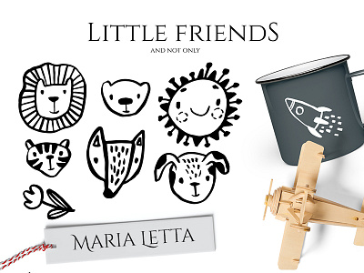 Ink tales - scandinavian creator animal creator design doodle ink kids marialetta scandinavian surface design texture