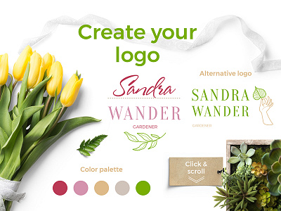 Eco logo templates branding design eco fonts gardening graphic design light logo logo kit marialetta typo typography
