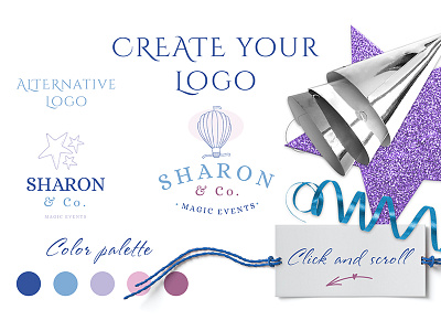 Simple things - branding set branding design events fonts graphic design light logo logo kit marialetta typo typography