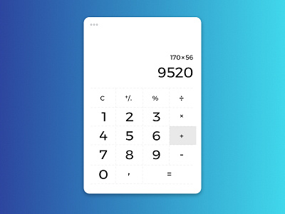 Daily UI - 4. Calculator affinity designer app calculator create daily ui marialetta number ui