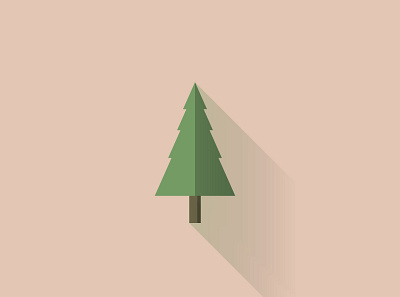 Tree Icon app design illustration minimal plants