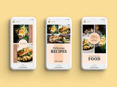 Apps Screen app design food app minimal ui ux vector