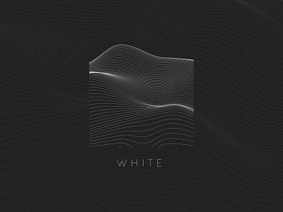 WHITE WAVES graphic design illustration typography vector