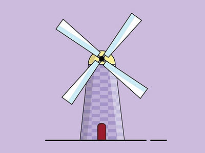 Windmill adobe adobeillustration branding brandmark design designspiration dribble graphicdesign illustration startupbusiness