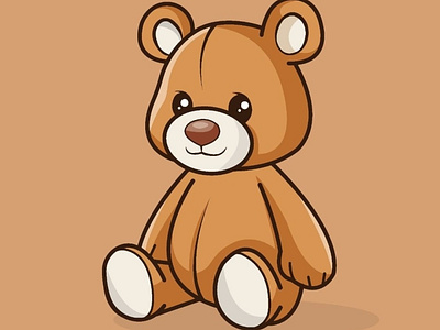 Teddy Bear adobe adobeillustration branding brandmark design designspiration dribble flatdesign graphicdesign illustration startupbusiness