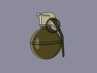 Grenade adobe branding brandmark design designspiration dribble flatdesign flatvector graphicdesign illustration instadesigne