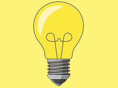 Light Bulb 💡 adobe adobeillustration branding brandmark design designspiration dribble graphicdesign illustration startupbusiness