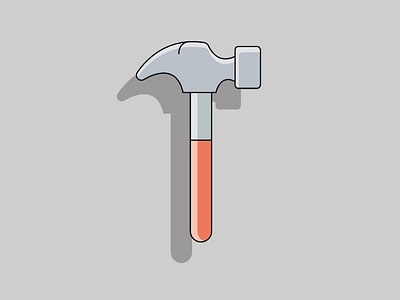 Hammer 🔨 adobeillustration behance branding creativedesign design flatvector graphicdesign illustration instadesigne startupbusiness