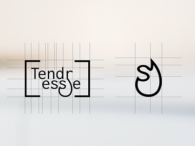 Tendresse Logo design adobe illustrator branding cosmetic graphic design logo logotype vector