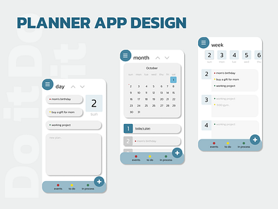 Planner App Design