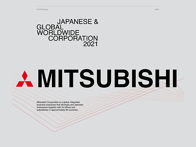 Mitsubishi Corp. web concept branding corporate design graphic design logo typography ui ux web