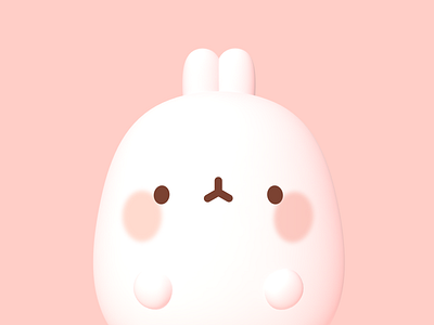 Cuuute 3d c4d cute pastel photoshop rabbit