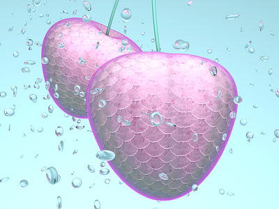 🍒 3d abstract c4d cherry fruit photoshop substance substance designer