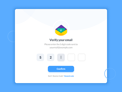 Verify Email design email email design email template ui ux verification verification code verify