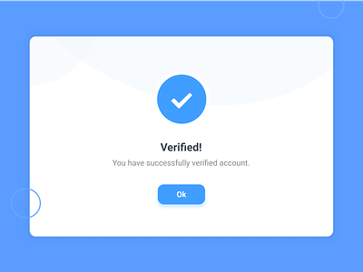 Success Message - Verification email verification verify