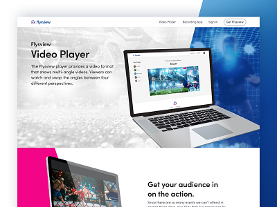 FV Video Player Marketing Page art direction branding design ui ui design ui designer ux ux design ux designer web design
