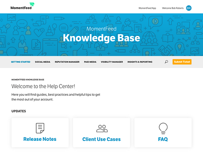 Knowledge Base Design design ui ux web design