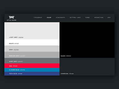PXG Style Guide - Color