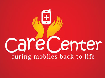 Care Center Logo logo design mobile phones