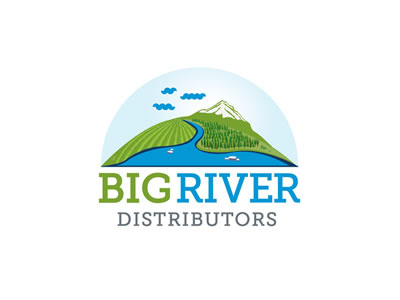 Big River 2 illustration logo shapes