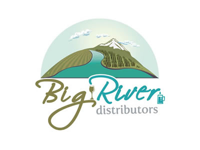 Big River Distributors Logo - More Modifications beer blue concept green illustration logo vintage