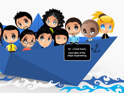 Team Elite - Custom Illustration about us page design illustration shapes