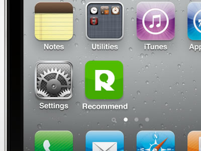 Recommend to me iPhone App icon app icon illustration logo mobile web