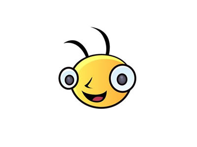 Bee the busy one bee icon illustration insect logo