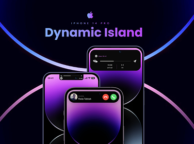 Dynamic Island Design apple dynamic island design ios16 iphone iphone 14 pro notch notification uber ui