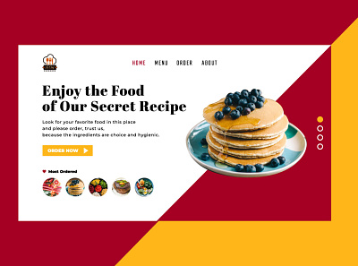 UI Website Restaurant Design app branding design illustration logo minimal ui ux vector web