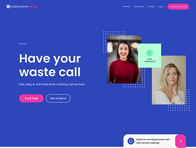 Waste your time calling web app. design web app