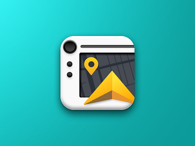 Navigation App Icon app icon car dash drive maps navigation scout
