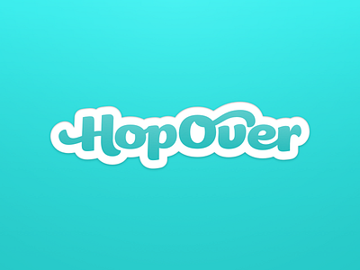 HopOver App Branding app branding hopover ligatures logo meet up messenger