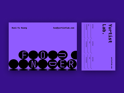 Business Card Exploration "Purple" (2022)