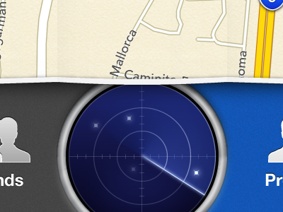 Radar ios iphone map radar retina
